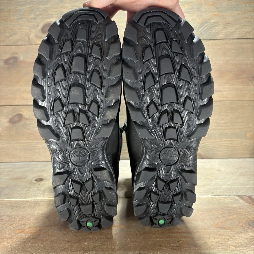 timberland chillberg mens size 9.5 shoes black leather waterproof snow boots